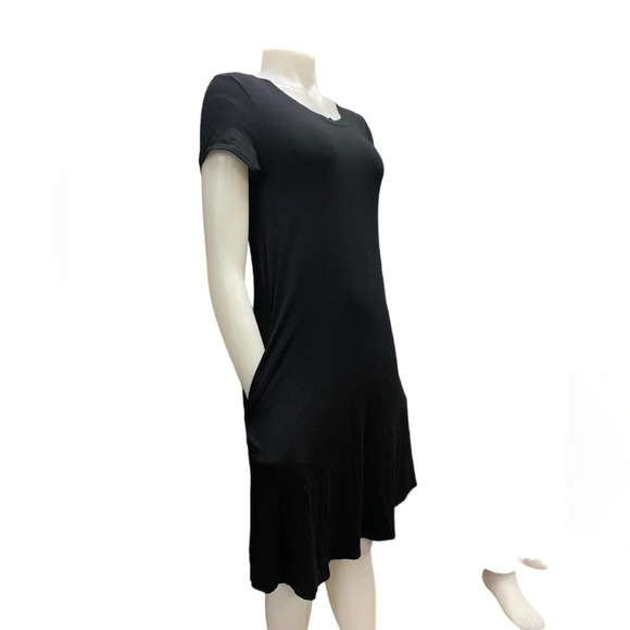 Gilmour Short Sneaker Dress Modal Black Size Small Made In Vancouver - Picture 4 of 11